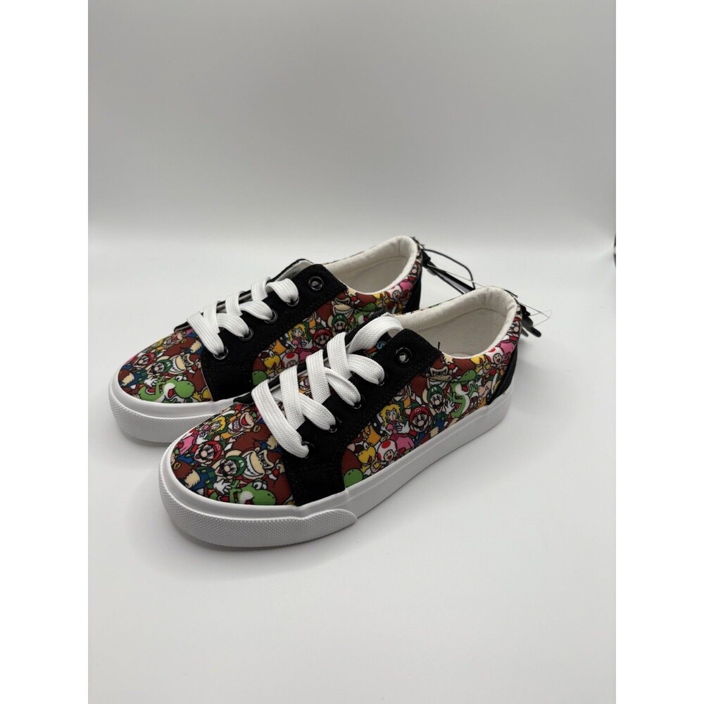 SUPER MARIO BROTHERS Sneakers Kids Unisex Size Multicolored Tennis Shoes Sz 1
